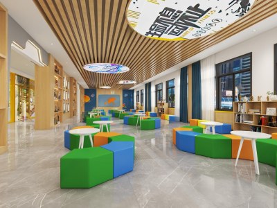 现代体育培训机构3D模型下载